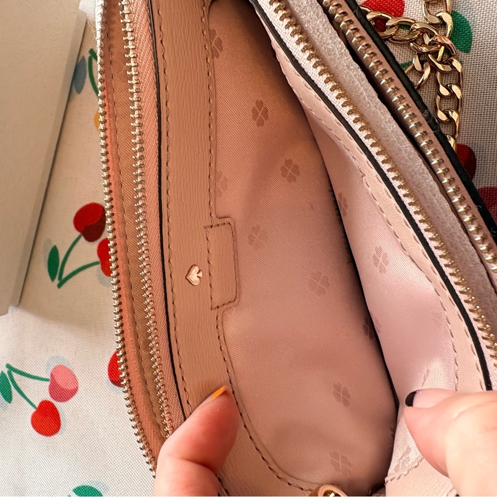 Kate Spade Maroon and Beige Crossbody NWOT - Picture 8 of 11